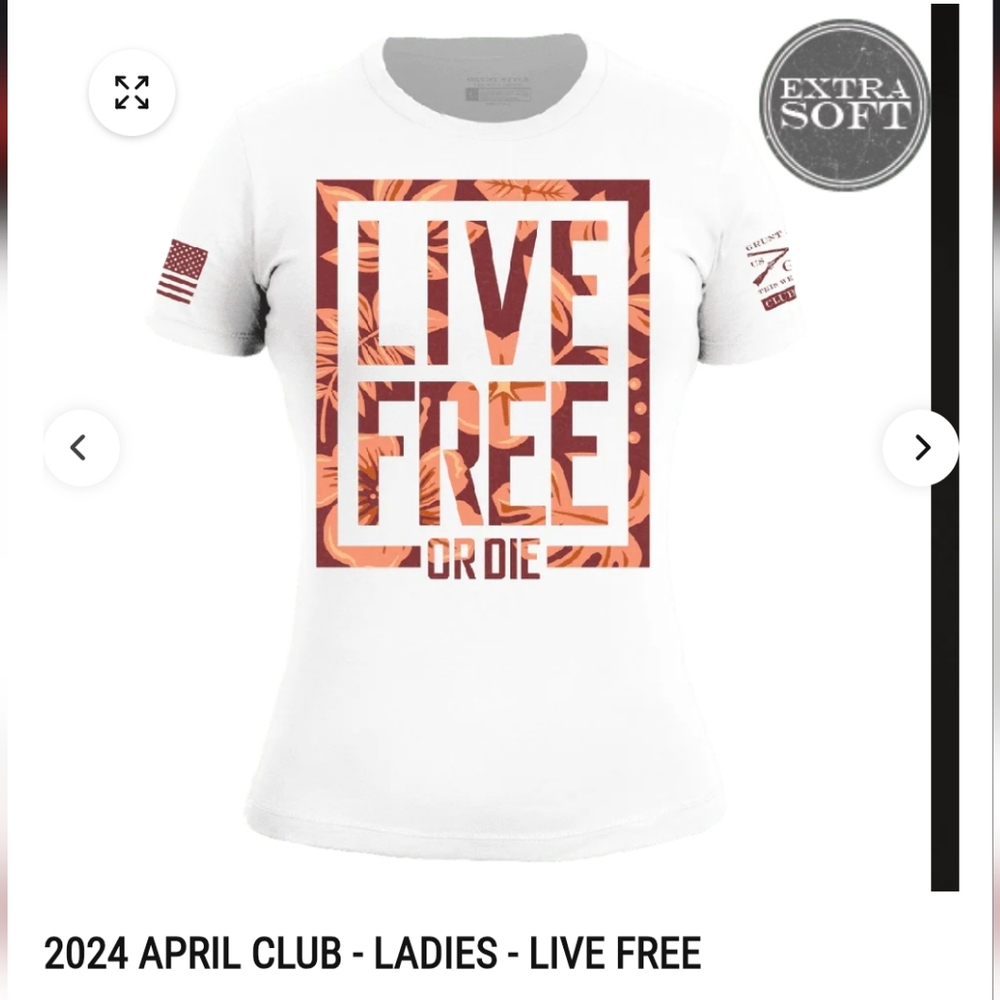 Grunt Style Ladies 2X April 2024 Club Shirt
